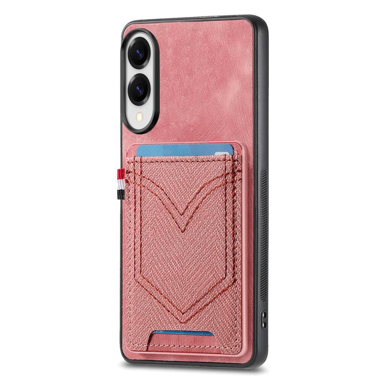 Custodia per cellulare in pelle con texture denim con slot per schede, For Samsung Galaxy A57 5G, For Samsung Galaxy A37 5G, For Samsung Galaxy S25 Edge 5G, For Samsung Galaxy A56 5G
