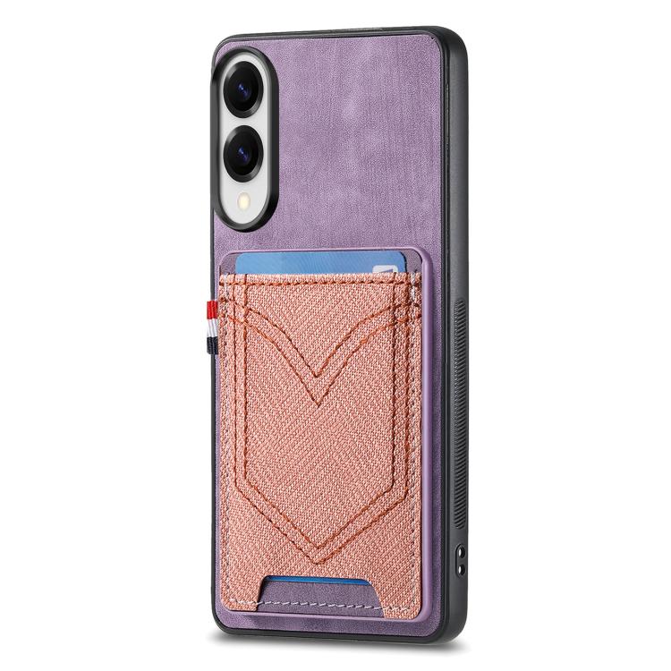 Custodia per cellulare in pelle con texture denim con slot per schede, For Samsung Galaxy A57 5G, For Samsung Galaxy A37 5G, For Samsung Galaxy S25 Edge 5G, For Samsung Galaxy A56 5G