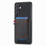 Custodia per cellulare in pelle con texture denim con slot per schede, For Samsung Galaxy A57 5G, For Samsung Galaxy A37 5G, For Samsung Galaxy S25 Edge 5G, For Samsung Galaxy A56 5G