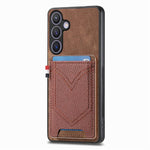 Custodia per cellulare in pelle con texture denim con slot per schede, For Samsung Galaxy A57 5G, For Samsung Galaxy A37 5G, For Samsung Galaxy S25 Edge 5G, For Samsung Galaxy A56 5G