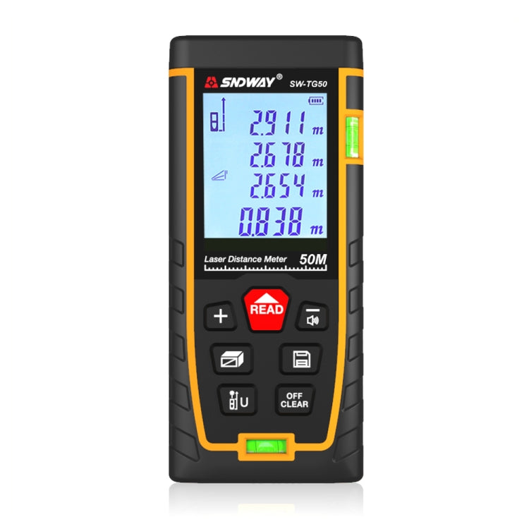 Telemetro laser SNDWAY SW-TG50 con doppia bolla orizzontale