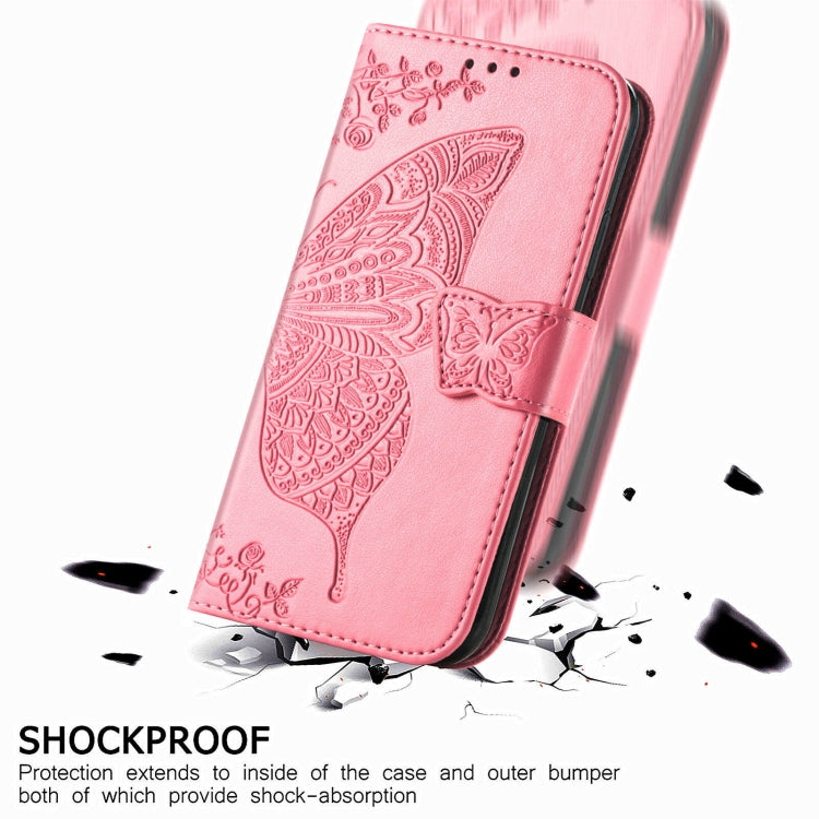 Custodia per telefono in pelle con motivo farfalla amore fiore goffrato, For Samsung Galaxy C55, For Samsung Galaxy A15