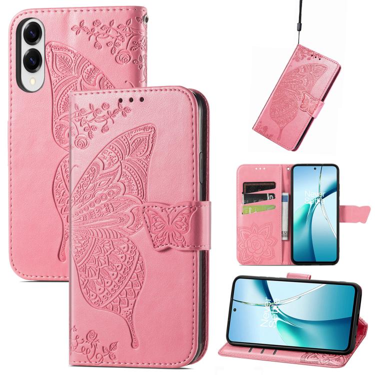 Custodia per telefono in pelle con motivo farfalla amore fiore goffrato, For Samsung Galaxy A57 5G, For Samsung Galaxy A37 5G, For Samsung Galaxy S25 Edge 5G