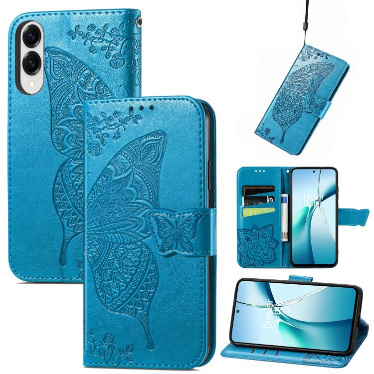 Custodia per telefono in pelle con motivo farfalla amore fiore goffrato, For Samsung Galaxy A57 5G, For Samsung Galaxy A37 5G, For Samsung Galaxy S25 Edge 5G