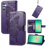 Custodia per telefono in pelle con motivo farfalla amore fiore goffrato, For Samsung Galaxy A56 5G, For Samsung Galaxy A26, For Samsung Galaxy A36 5G