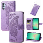 Custodia per telefono in pelle con motivo farfalla amore fiore goffrato, For Samsung Galaxy A56 5G, For Samsung Galaxy A26, For Samsung Galaxy A36 5G