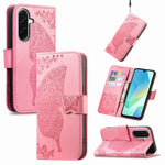 Custodia per telefono in pelle con motivo farfalla amore fiore goffrato, For Samsung Galaxy A56 5G, For Samsung Galaxy A26, For Samsung Galaxy A36 5G