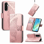 Custodia per telefono in pelle con motivo farfalla amore fiore goffrato, For Samsung Galaxy A56 5G, For Samsung Galaxy A26, For Samsung Galaxy A36 5G