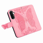 Custodia per telefono in pelle con motivo farfalla amore fiore goffrato, For Samsung Galaxy A56 5G, For Samsung Galaxy A26, For Samsung Galaxy A36 5G