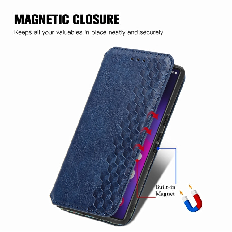 Custodia per telefono in pelle magnetica pressata a griglia cubica, For Samsung Galaxy S25 Ultra 5G, For Samsung Galaxy M55, For Samsung Galaxy A25 5G