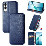 Custodia per telefono in pelle magnetica pressata a griglia cubica, For Samsung Galaxy A57 5G, For Samsung Galaxy A37 5G, For Samsung Galaxy S25 Edge 5G, For Samsung Galaxy A56 5G