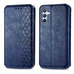 Custodia per telefono in pelle magnetica pressata a griglia cubica, For Samsung Galaxy A26 5G, For Samsung Galaxy A36 5G, For Samsung Galaxy S25 5G, For Samsung Galaxy S25+ 5G