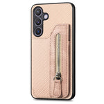 Custodia per telefono a portafoglio con cerniera orizzontale in fibra di carbonio, For Samsung Galaxy S24 Ultra 5G, For Samsung Galaxy S24+ 5G, For Samsung Galaxy S23 FE 5G