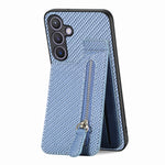 Custodia per telefono con cerniera verticale con cerniera in fibra di carbonio, For Samsung Galaxy A36, For Samsung Galaxy S24 Ultra 5G, For Samsung Galaxy S24+ 5G