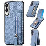 Custodia per telefono con cerniera verticale con cerniera in fibra di carbonio, For Samsung Galaxy A57 5G, For Samsung Galaxy A37 5G, For Samsung Galaxy S25 Edge 5G, For Samsung Galaxy A56 5G