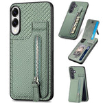 Custodia per telefono con cerniera verticale con cerniera in fibra di carbonio, For Samsung Galaxy A57 5G, For Samsung Galaxy A37 5G, For Samsung Galaxy S25 Edge 5G, For Samsung Galaxy A56 5G