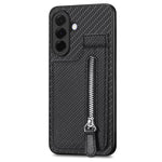 Custodia per telefono con cerniera verticale con cerniera in fibra di carbonio, For Samsung Galaxy A57 5G, For Samsung Galaxy A37 5G, For Samsung Galaxy S25 Edge 5G, For Samsung Galaxy A56 5G