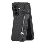 Custodia per telefono con cerniera verticale con cerniera in fibra di carbonio, For Samsung Galaxy A57 5G, For Samsung Galaxy A37 5G, For Samsung Galaxy S25 Edge 5G, For Samsung Galaxy A56 5G