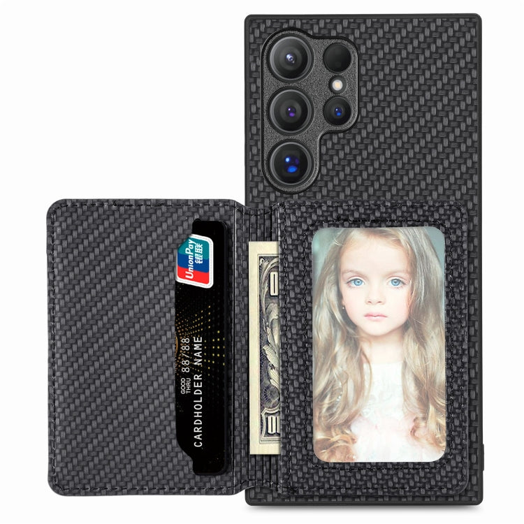 Custodia per telefono con blocco RFID per porta carte magnetiche in fibra di carbonio, For Samsung Galaxy S24 Ultra 5G, For Samsung Galaxy S24+ 5G, For Samsung Galaxy S24 5G, For Samsung Galaxy S23 FE 5G