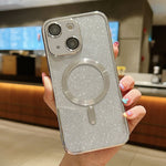Custodia per telefono in TPU galvanico MagSafe Glitter, For iPhone 15, For iPhone 14 Plus, For iPhone 14