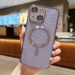 Custodia per telefono in TPU galvanico MagSafe Glitter, For iPhone 15, For iPhone 14 Plus, For iPhone 14