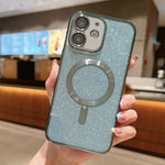 Custodia per telefono in TPU galvanico MagSafe Glitter, For iPhone 12, For iPhone 12 Pro Max, For iPhone 12 Pro