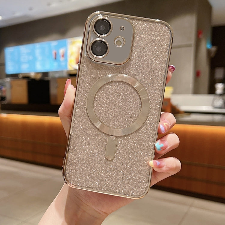 Custodia per telefono in TPU galvanico MagSafe Glitter, For iPhone 11 Pro Max, For iPhone 11, For iPhone 11 Pro