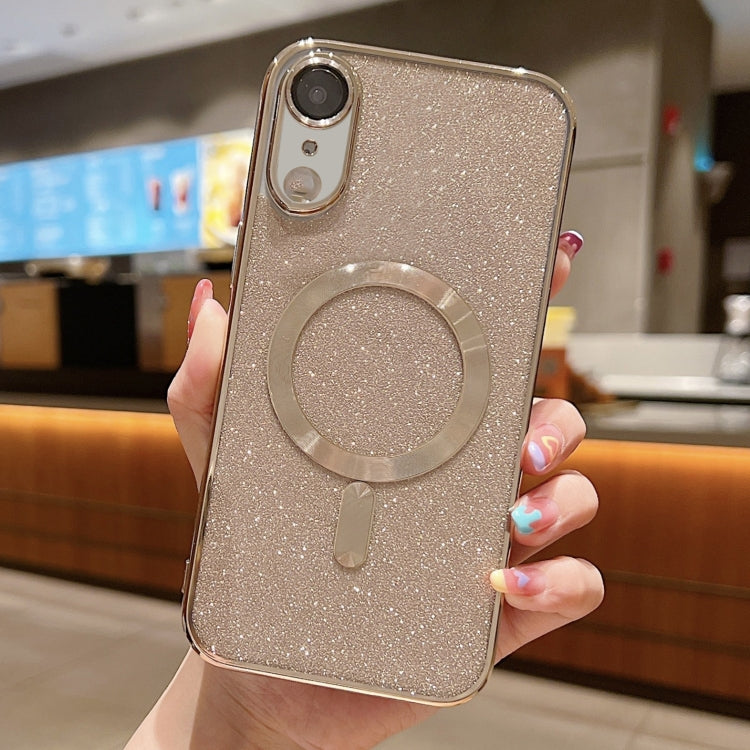 Custodia per telefono in TPU galvanico MagSafe Glitter, For iPhone X / XS, For iPhone XR, For iPhone XS Max
