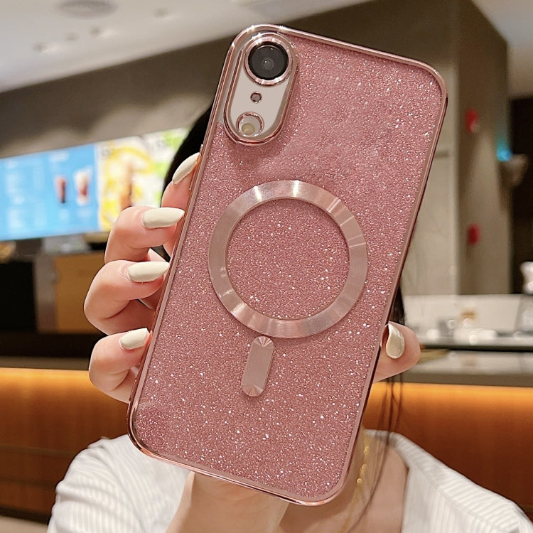 Custodia per telefono in TPU galvanico MagSafe Glitter, For iPhone X / XS, For iPhone XR, For iPhone XS Max