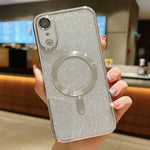 Custodia per telefono in TPU galvanico MagSafe Glitter, For iPhone X / XS, For iPhone XR, For iPhone XS Max