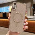 Custodia per telefono in TPU galvanico MagSafe Glitter, For iPhone X / XS, For iPhone XR, For iPhone XS Max