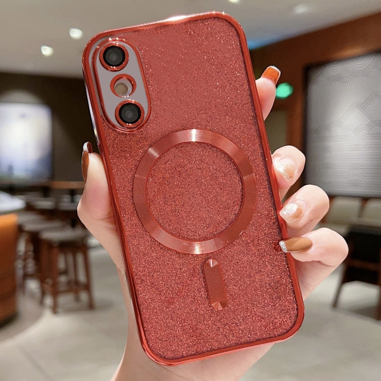 Custodia per telefono in TPU galvanico MagSafe Glitter, For iPhone X / XS, For iPhone XR, For iPhone XS Max