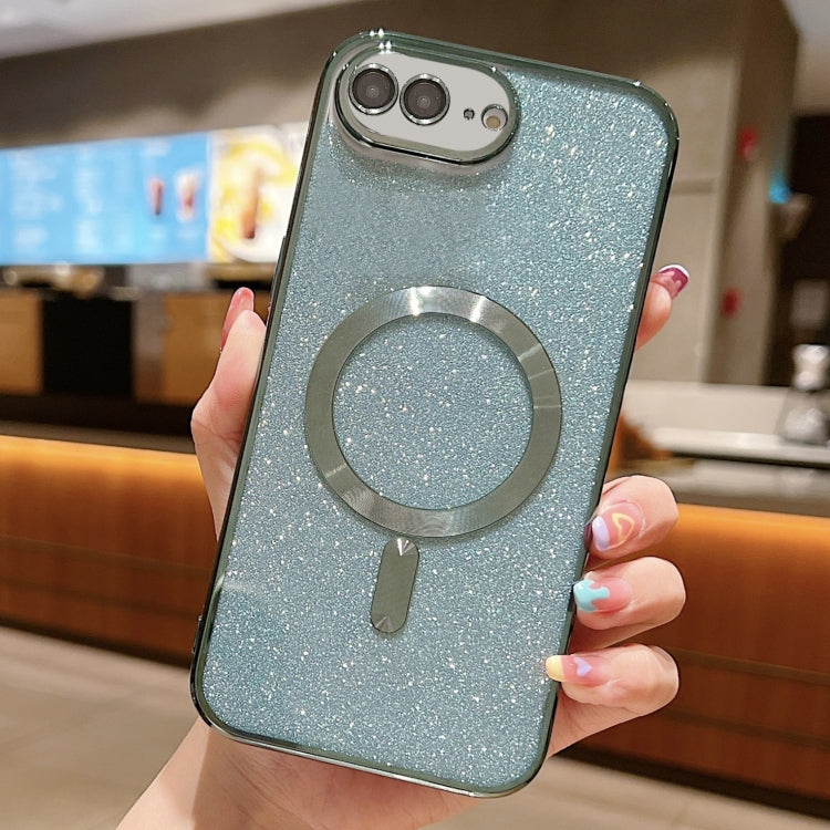 Custodia per telefono in TPU galvanico MagSafe Glitter, For iPhone 7 Plus / 8 Plus
