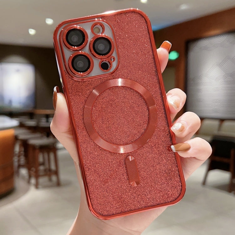 Custodia per telefono in TPU galvanico MagSafe Glitter, For iPhone 16 Pro, For iPhone 16 Plus, For iPhone 16