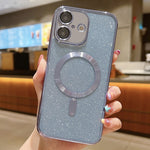 Custodia per telefono in TPU galvanico MagSafe Glitter, For iPhone 16 Pro, For iPhone 16 Plus, For iPhone 16