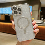 Custodia per telefono in TPU galvanico MagSafe Glitter, For iPhone 17, For iPhone Air, For iPhone 16 Pro Max