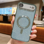 Custodia per telefono in TPU galvanico MagSafe Glitter, For iPhone 17, For iPhone Air, For iPhone 16 Pro Max