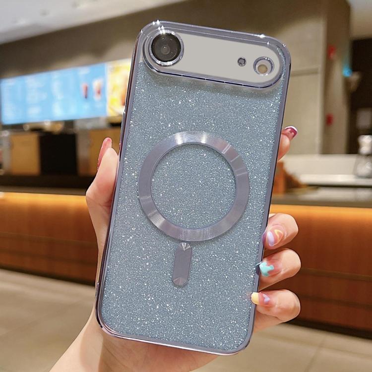 Custodia per telefono in TPU galvanico MagSafe Glitter, For iPhone 17, For iPhone Air, For iPhone 16 Pro Max