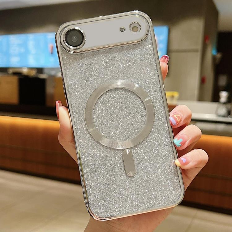 Custodia per telefono in TPU galvanico MagSafe Glitter, For iPhone 17, For iPhone Air, For iPhone 16 Pro Max