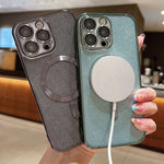 Custodia per telefono in TPU galvanico MagSafe Glitter, For iPhone X / XS, For iPhone XR, For iPhone XS Max