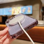 Custodia per telefono in TPU galvanico MagSafe Glitter, For iPhone 16 Pro, For iPhone 16 Plus, For iPhone 16