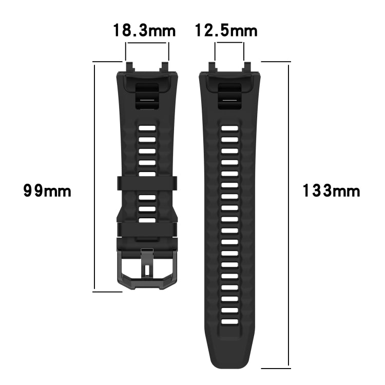 Cinturino per orologio in silicone tinta unita, For Amazfit Active Edge A2212