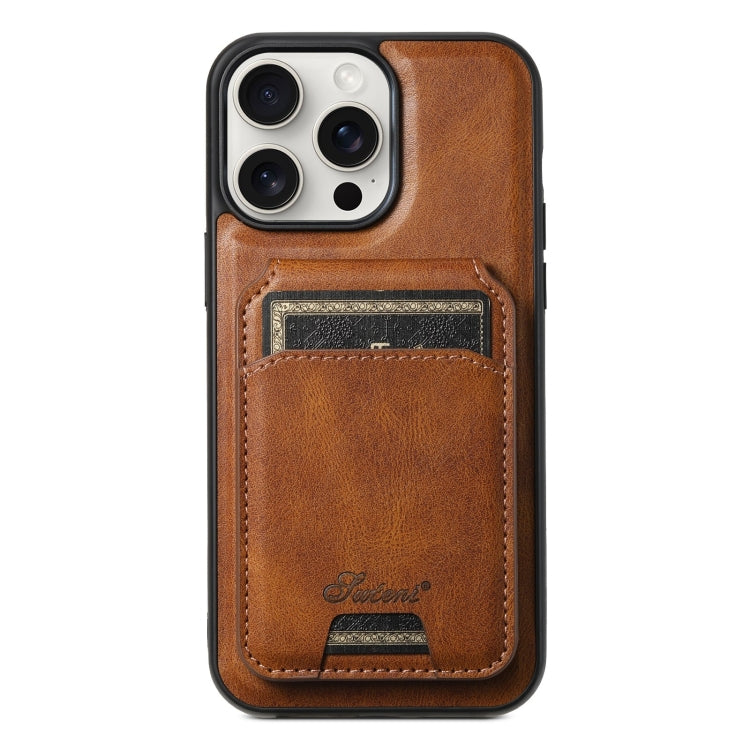 Custodia per telefono posteriore staccabile in pelle Suteni H15 MagSafe Oil Eax, For iPhone 15 Pro, For iPhone 15 Plus, For iPhone 15, For iPhone 14 Plus