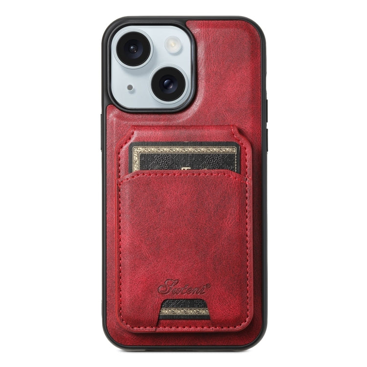 Custodia per telefono posteriore staccabile in pelle Suteni H15 MagSafe Oil Eax, For iPhone 15 Pro, For iPhone 15 Plus, For iPhone 15, For iPhone 14 Plus