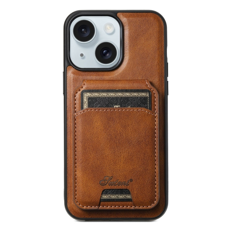 Custodia per telefono posteriore staccabile in pelle Suteni H15 MagSafe Oil Eax, For iPhone 15 Pro, For iPhone 15 Plus, For iPhone 15, For iPhone 14 Plus