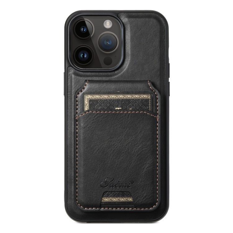 Custodia per telefono posteriore staccabile in pelle Suteni H15 MagSafe Oil Eax, For iPhone 14, For iPhone 14 Pro, For iPhone 14 Pro Max, For iPhone 13 Pro Max