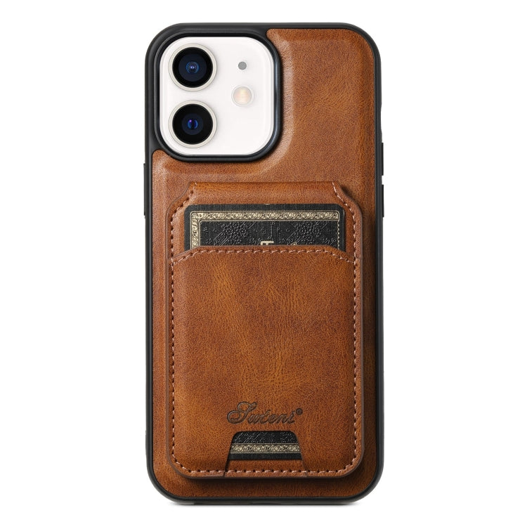 Custodia per telefono posteriore staccabile in pelle Suteni H15 MagSafe Oil Eax, For iPhone 13 Pro, For iPhone 13, For iPhone 12, For iPhone 12 Pro Max