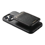 Custodia per telefono posteriore staccabile in pelle Suteni H15 MagSafe Oil Eax, For iPhone 12 Pro, For iPhone 17e / 16e