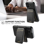 Custodia per telefono posteriore staccabile in pelle Suteni H15 MagSafe Oil Eax, For iPhone 16 Pro, For iPhone 16 Plus, For iPhone 16, For iPhone 15 Pro Max