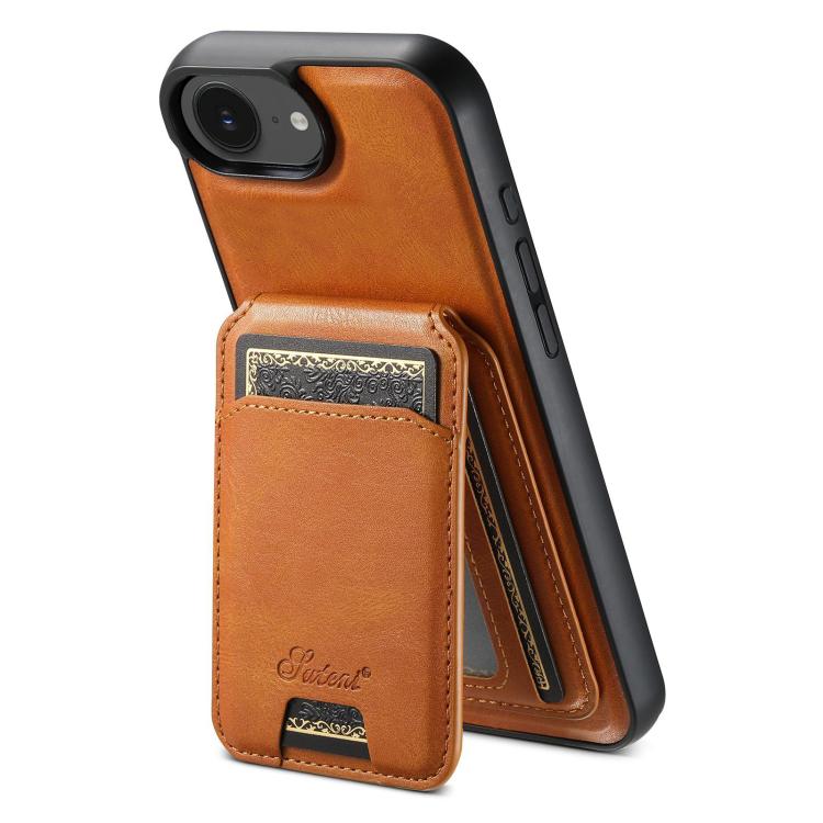 Custodia per telefono posteriore staccabile in pelle Suteni H15 MagSafe Oil Eax, For iPhone 12 Pro, For iPhone 17e / 16e